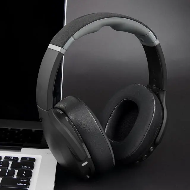 Alt view image 3 of 7 - Cooling Earpads for Skullcandy Crusher Evo/Hesh Evo - Black | for Skullcandy Crusher(Wireless/ANC/Evo/540), Hesh(3/ANC/Evo), Venue ANC Headphones