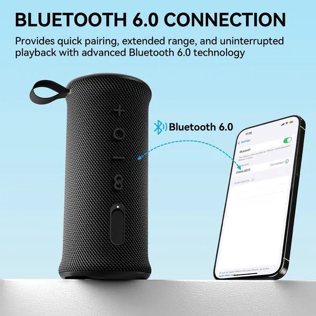 Alt view image 4 of 7 - Portable Bluetooth Speaker, Wireless Speakers with 24W Loud Stereo Sound, Bluetooth 6.0, RGB Lights, IPX6 Waterproof, Ture Wireless Pairing, 15H Playtime, Speaker for Home Beach Party