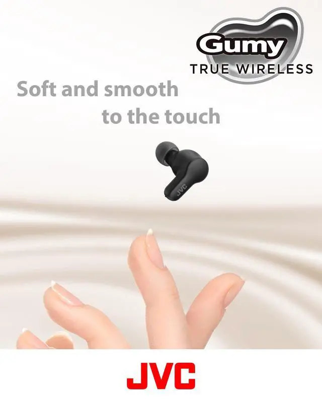 Alt view image 2 of 7 - Gumy HAA7T2B True Wireless Earbuds, Black | Bluetooth 5.3, 24-Hour Playback, IPX4 Water Resistant, XS/S/M/L Earpieces, Built-in Mic