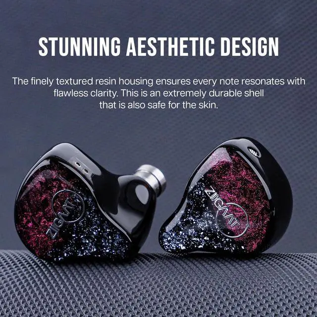Alt view image 4 of 7 - ZiiGaat Odyssey 1DD+3BA Hybrid IEM in-Ear Monitor Earphone, 2Pin | Professional Sound Isolating Monitoring & Gaming Earbuds, with Detachable Cable for Bass-lovers Musician Audiophile