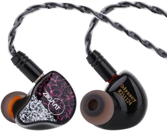 Main image of ZiiGaat Odyssey 1DD+3BA Hybrid IEM in-Ear Monitor Earphone, 2Pin | Professional Sound Isolating Monitoring & Gaming Earbuds, with Detachable Cable for Bass-lovers Musician Audiophile