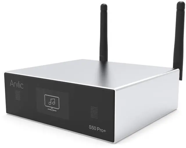 Main image of Up2stream S50 Pro+, Receiver Audio WiFi e Bluetooth,Preamplifier aptX HD con ESS Sabre Dac AKM ADC Multiroom/multizone, Ricevitore Stereo Wireless con AirPlay, Spotify, Internet Radio