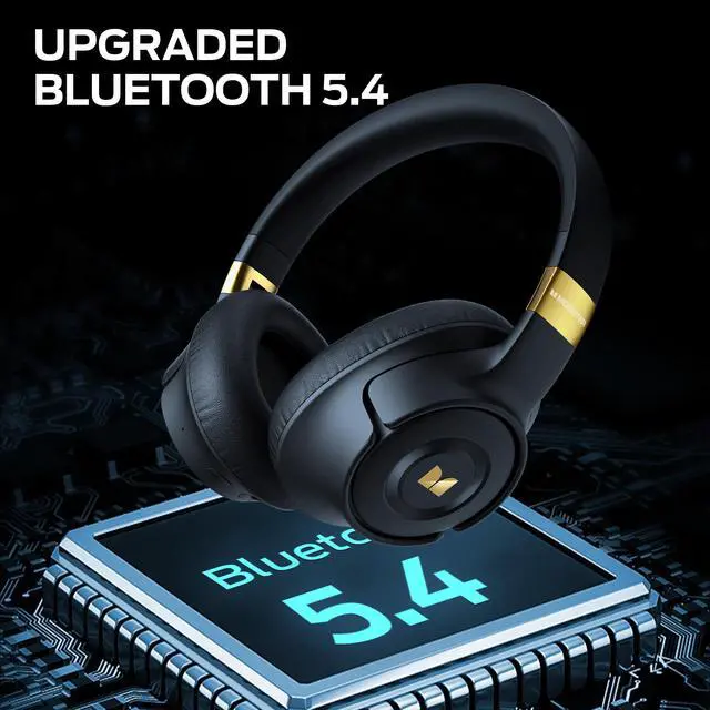 Alt view image 5 of 7 - Persona SE ANC Active Noise Cancelling Headphones, Bluetooth Headphones Over Ear, 60H Playtime, HiFi Stereo Audio, Deep Bass, Built-in Mic, Wireless Headsets for Home Office(Blue)