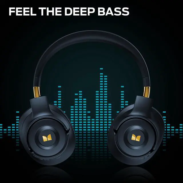 Alt view image 7 of 7 - Persona SE ANC Active Noise Cancelling Headphones, Bluetooth Headphones Over Ear, 60H Playtime, HiFi Stereo Audio, Deep Bass, Built-in Mic, Wireless Headsets for Home Office(Blue)