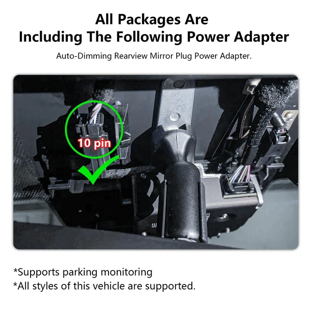 Alt view image 3 of 7 - 4K Dash Cam Custom for Lexus RX 2023 2024 2025 2026 (Model C),RX 350 350h 450h 500h Premium Luxury F Sport etc,OEM Look,UHD 2160P Video, Parking Mode, WiFi & App, Loop Recording, GPS, 64GB Card
