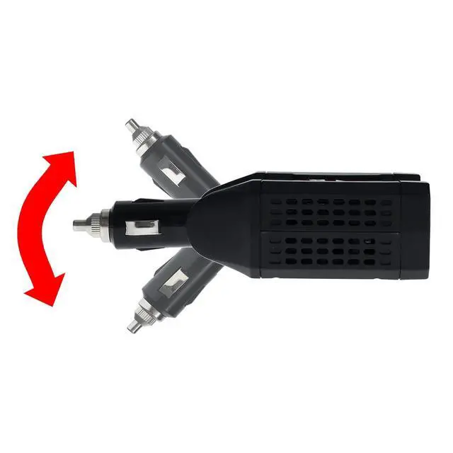 Alt view image 3 of 7 - 120 Watt Inverter 12v Socket DC to AC Inverter Direct Plug Converter CMN120D