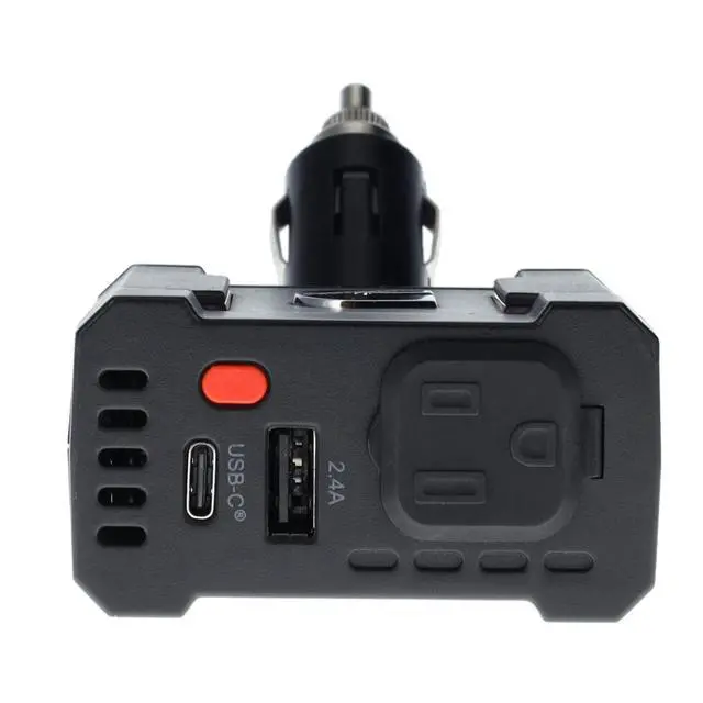 Alt view image 4 of 7 - 120 Watt Inverter 12v Socket DC to AC Inverter Direct Plug Converter CMN120D