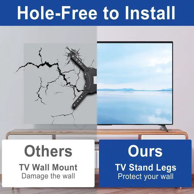 Alt view image 4 of 7 - TV Stand Legs for LG TV Legs 60 65 in 65UQ7950 65UJ6300 65UJ6320 65UJ6540 65UK6200 65UK6500 65UK6500PLA 65UM7300 65UN7300 60UJ6200 60UJ6300 60UK6200 60UM6950 60UN7300 TV Legs for LG TV Stand wr Screw