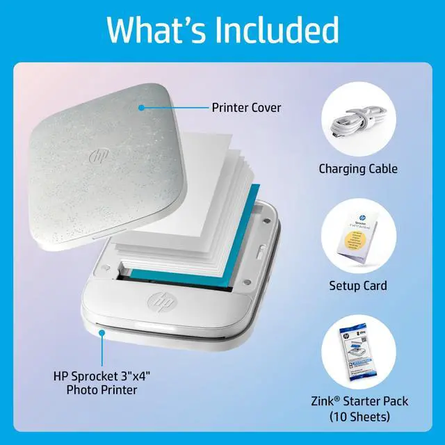 Alt view image 4 of 7 - Sprocket 3x4 Instant Photo Printer Wirelessly Print 3.5x4.25 Photos on Zink Paper from iOS & Android Devices