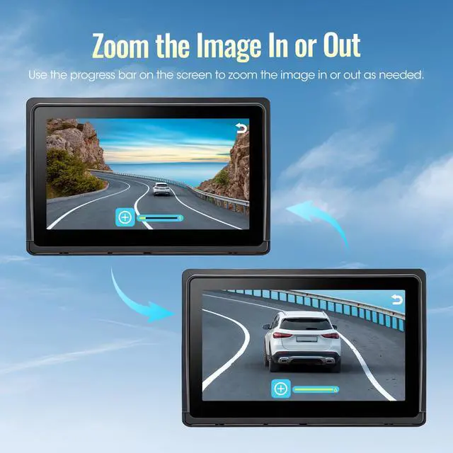 Alt view image 7 of 7 - Wireless RV Backup Camera System 7" 1080P Touch Screen & 3 Cameras, Compatible with Furrion Pre-Wired Plug, DVR Monitor & Waterproof Night Vision Rear Side View Camera for Trailer Truck