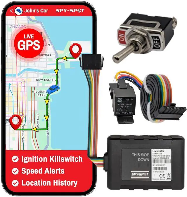 Main image of GV53MG 4G LTE Hardwired GPS Tracker with Kill Switch | Real-Time Tracking, Geo-Fence Alerts, 6-Month Location History, US CA MX Coverage, SIM Included, Subscription Required