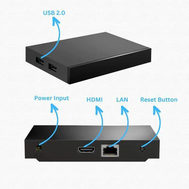 Alt view image 4 of 7 - MAG540w3 Set-Top Box 4K HDR Streaming Media Player, 4K HDR Output, Amlogic S905Y4, Dual-Band Wi-Fi, Linux 4.9, HDMI Cable, Remote - Hardware Device Only