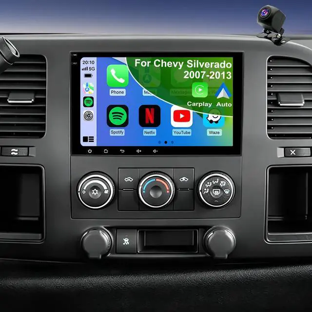 Main image of 5GWifi Upgrade Radio for GMC Sierra Chevy Silverado 1500 2500 3500 2007-2014, Express Van 1500 2500 3500 2008-2026, Tahoe Yukon 2007-2014, Impala 8"Touchscreen Stereo Wireless Carplay Android Auto GPS