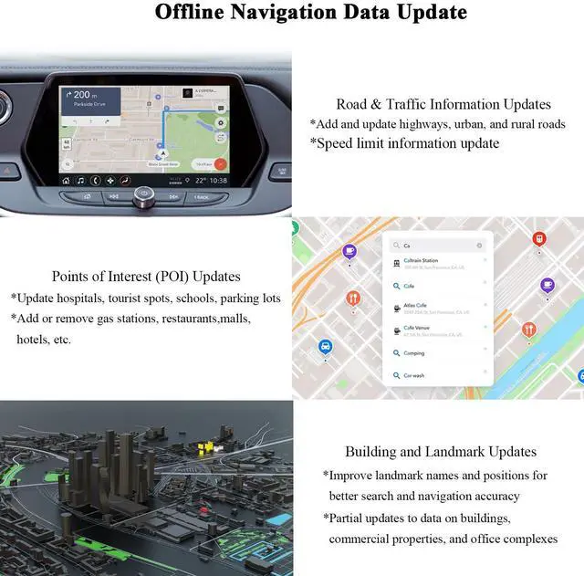 Alt view image 6 of 7 - 2026 Navigation SD Card Map Update Compatible with Toyota Vehicles | Fits Tacoma, Highlander, RAV4, Tundra, Camry, 4Runner, Sienna & More | Preloaded USA & Canada GPS Maps, Roads & POIs