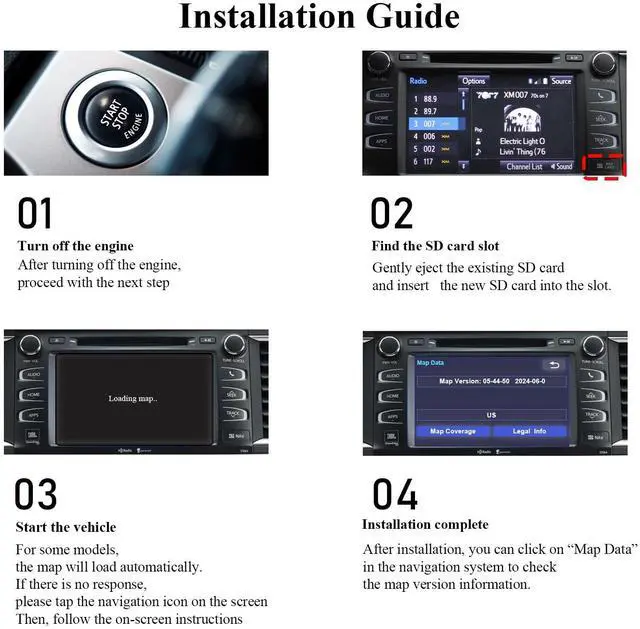 Alt view image 7 of 7 - 2026 Navigation SD Card Map Update Compatible with Toyota Vehicles | Fits Tacoma, Highlander, RAV4, Tundra, Camry, 4Runner, Sienna & More | Preloaded USA & Canada GPS Maps, Roads & POIs