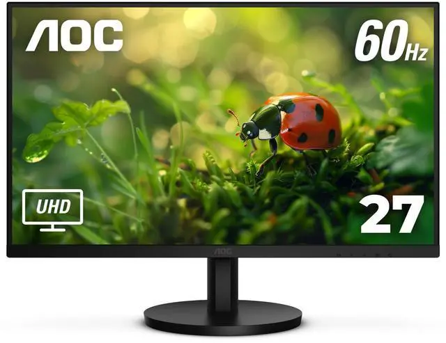 Main image of 27 Inch Computer Monitor 4K UHD IPS HDR Built-in Speakers, U27B3A | 3840×2160 LED Monitor, 4ms GtG, Adaptive Sync, HDMI 2.0, DP 1.4, Earphone Out, VESA, Flicker-Free, Low Blue Light