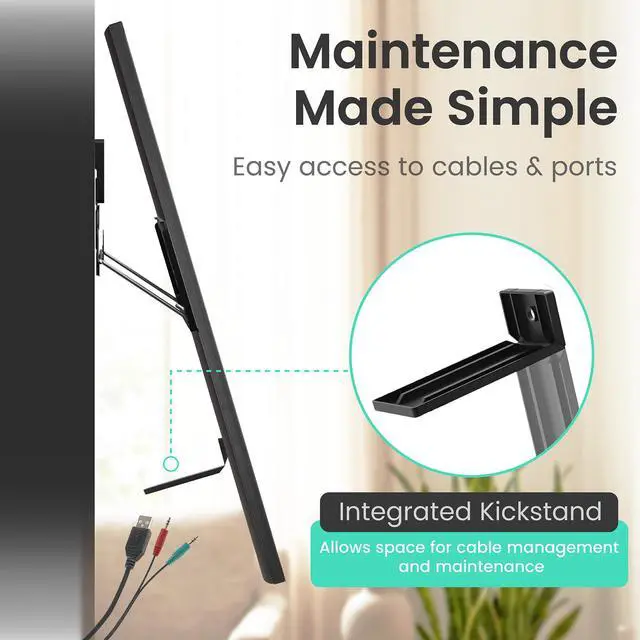Alt view image 6 of 7 - Ultra Slim TV Wall Mount for 43-100" TVs, Frame Compatible | Micro gap 0.37in low profile flush mount, compatible with most TVs, great alternative for Frame TV, max VESA 600x800, 165 lbs