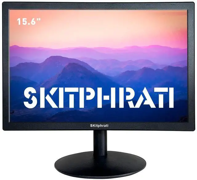 Main image of 15.6 Inch Small PC Monitor, FHD VA 1080P Desktop Display with 1920x1080 99% sRGB HDMI VGA Ports, 2 Hole Mounting, LED Monitor for PC, Laptop and Computer, Black