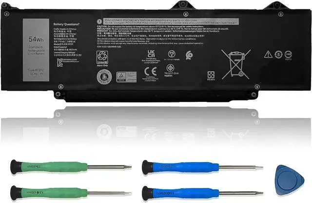 Main image of R73TC DR02P Laptop Battery Replacement for Dell Latitude 5440 5450 5540 5550 Precision 3480 3490 3580 3590 Series 0V042N V042N 11.4V 54Wh