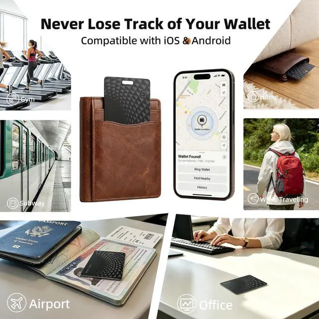 Alt view image 5 of 7 - 2026 Wallet Tracker Card Pro, Bluetooth Tracking Card (iOS & Android)