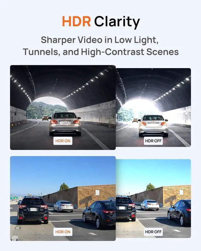 Alt view image 4 of 7 - SAFY 9, 4K+1080P Dash Cam Front and Rear, STARVIS, Free64GB Card | HDR, AI Night Vision, 24H Parking Mode, Wi-Fi, GPS, LCD Display, App Control, Cloud Connectivity