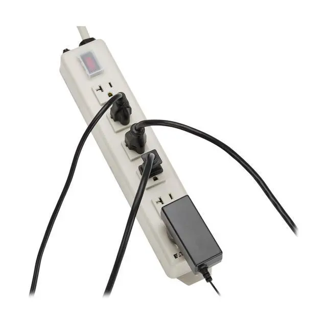 Alt view image 2 of 7 - Eaton Series Heavy Duty 20 Amp Power Strip, 6 Outlet, Metal, Under Desk & Wall Mount Option, 6ft Extension Cord, On/Off Switch Cover, Industrial Garage Shop Work Bench (TLM615NC20)