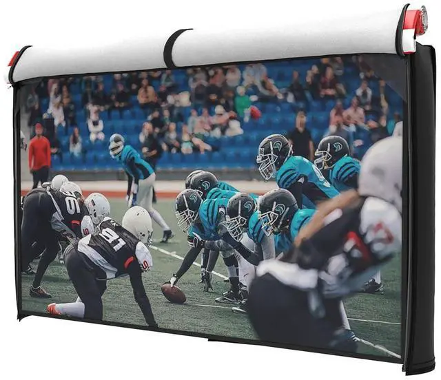 Alt view image 2 of 7 - Outdoor 86"-90" TV Set Cover,Scratch Resistant Liner Protect LED Screen Best-Compatible with Standard Mounts and Stands (American Flag)