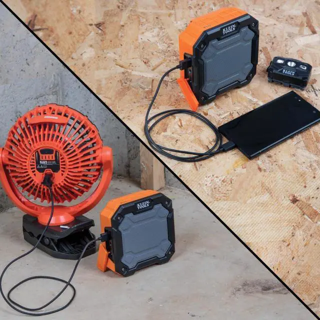 Alt view image 5 of 7 - AEPJS3 Bluetooth Jobsite Speaker with Magnet and Hook, 20-Hr Run Time, Charge Via USB A or C, Pair Multiple Speakers via Broadcast, Hands Free Capable