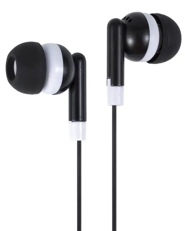 Alt view image 2 of 7 - Wholesale Bulk Earbuds Headphones 100 Pack Individually Bagged Earphones for Schools, Classroom, Students, Libraries, Hospitals, Museums