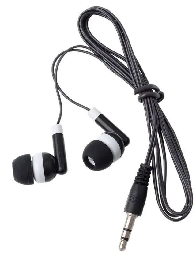 Alt view image 5 of 7 - Wholesale Bulk Earbuds Headphones 100 Pack Individually Bagged Earphones for Schools, Classroom, Students, Libraries, Hospitals, Museums