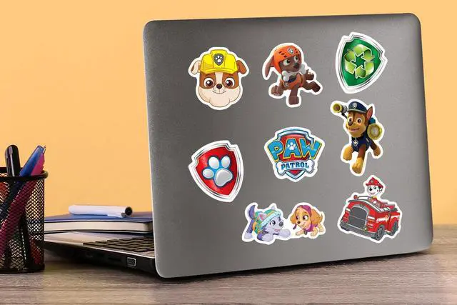 Alt view image 5 of 6 - PAW Patrol 50ct Vinyl L Deluxe Stickers Variety, Tablet, Indoor/Outdoor