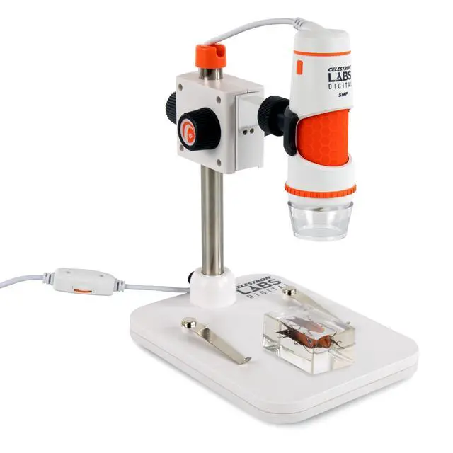 Alt view image 2 of 6 - Labs 5MP Handheld Digital Microscope for Detailed Inspection | Up to 200x Magnification, High-Resolution 5MP Imaging, Capture Photos & Video, Adjustable LED Illumination, USB Powered