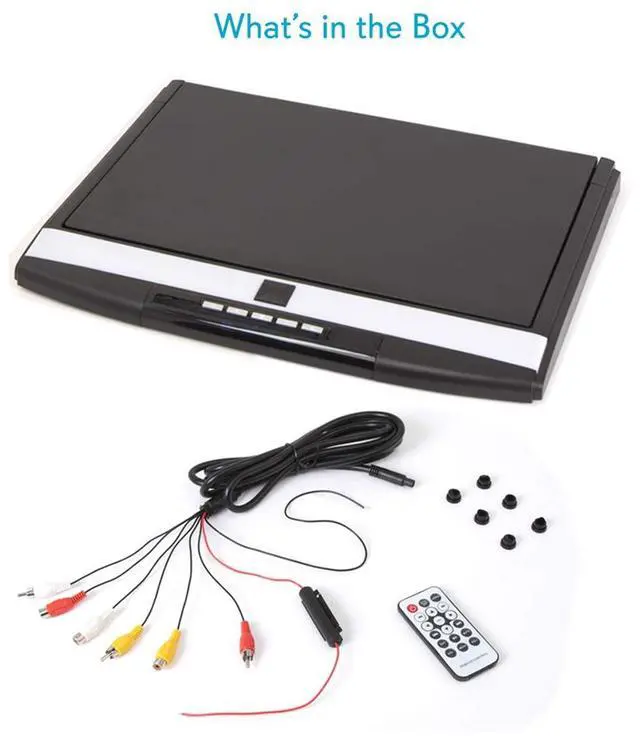 Alt view image 2 of 7 - Car Overhead Monitor Screen Display - 17.3 inch. LCD Vehicle Flip Down Roof Mount Console - HDMI TV Player Control Panel w/ Built-in IR Transmitter for Wireless IR Headphone - PLRV1725