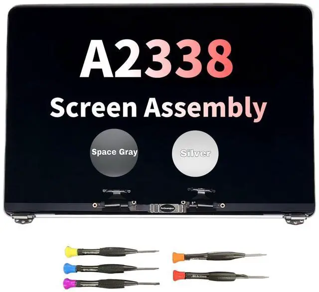 Main image of 13'' Screen Replacement for MacBook Pro M1 Retina A2338 2020 EMC 3578 MYD83 MYDC2 MYD92 MYDA2 LCD Full Screen Display Assembly Space Grey