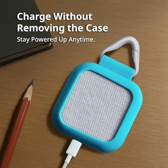 Alt view image 6 of 7 - Talk® Kids GPS Tracker & Communication Device with Mint Silicone Case Screen-Free, Push-to-Talk Voice Messaging, School-Friendly, 7-Day Battery, 30-Day Satisfaction Promise