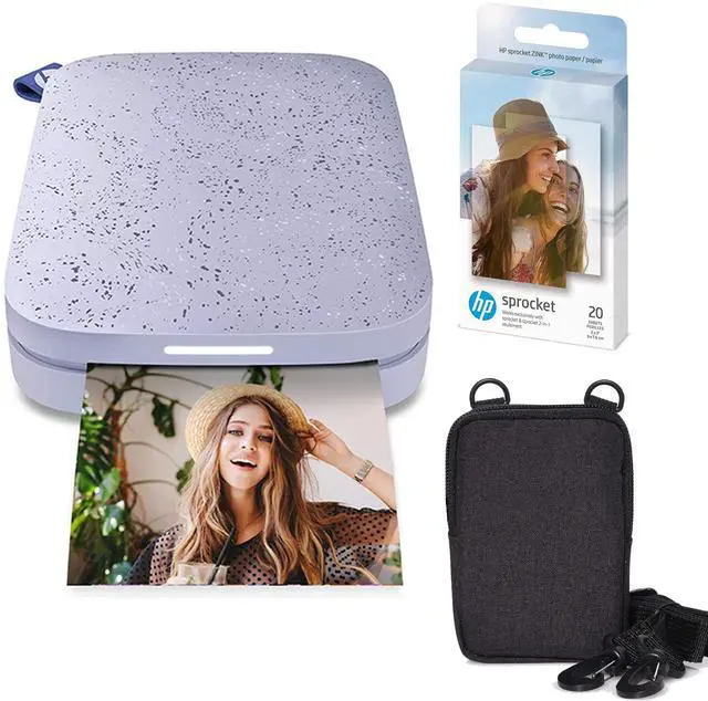 Main image of Sprocket Portable 2x3 Instant Photo Printer (Lilac) Zink Paper Bundle