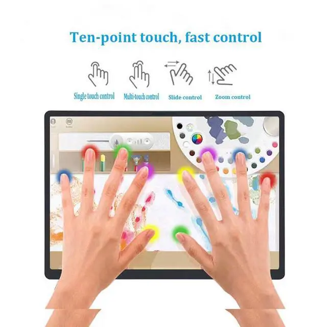 Alt view image 3 of 7 - 15.6" Touchscreen Portable Monitor FHD 1080P IPS/HDR Laptop Screen Extender for Gaming and Computer Display, Travel Monitor with Speaker Compatible with Laptop PC Phone PS Xbox Switch