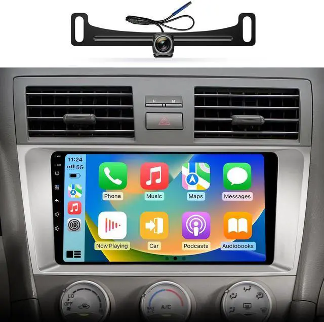 Main image of Car Radio Stereo for Toyota Camry 2006-2011, Wireless CarPlay Android Auto | 9 inch IPS HD touchscreen, 5G WiFi GPS navigation, Bluetooth FM AM SWC, plug-and-play, 1080P backup camera