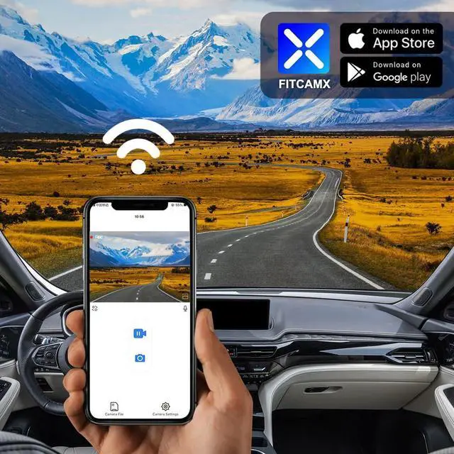 Alt view image 5 of 7 - 4K Dash Cam Suitable for Acura MDX 2022 2023 2024 with Auto Dimming (4th Gen), OEM Factory Look, UHD 2160P Video, Built-in WiFi & APP, Loop Recording, G-Sensor, Easy to Install, 64GB Card