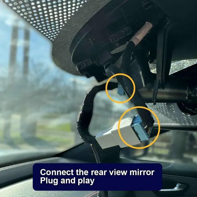 Alt view image 6 of 7 - 4K Dash Cam Suitable for Acura MDX 2022 2023 2024 with Auto Dimming (4th Gen), OEM Factory Look, UHD 2160P Video, Built-in WiFi & APP, Loop Recording, G-Sensor, Easy to Install, 64GB Card
