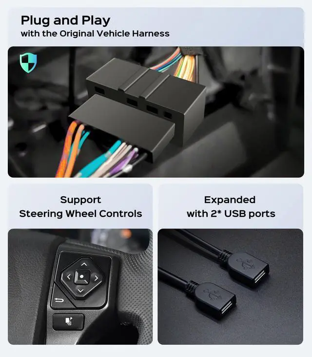 Alt view image 6 of 7 - Car Radio Stereo for Toyota Tacoma 2016-2023, Wireless CarPlay Android Auto | 11.5" HD touchscreen, 64G storage, 5G WiFi GPS Navigation, phone link, Bluetooth FM AM SWC, HD backup camera