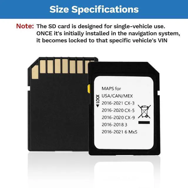 Alt view image 5 of 6 - Navigation SD Card for Mazda CX-5/CX-9 2016-2020, Mazda 3 2014-2018 | for Mazda 6/CX-3/MX-5 2016-2024, Car GPS Navigation System for USA/Canada/Mexico