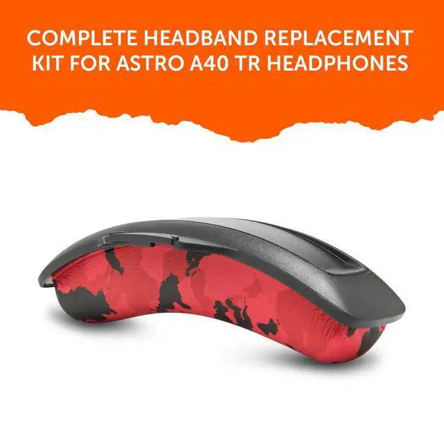 Alt view image 6 of 7 - Mod Kit A40 Cooling Gel Earpads + Headband Replacement Compatible with Astro A40 Gen 4 & A40 TR by Wicked Cushions | Enhanced Comfort, Cooling & Durability | Red Camo