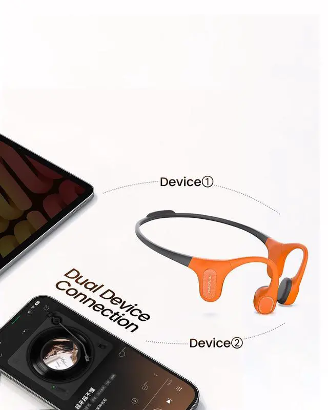 Alt view image 6 of 6 - Aerra IP67 Bone Conduction Open Ear Bluetooth Sports Headphones | Lightweight secure fit, mic for clear calls, IP67 sweatproof open-ear design, perfect for running, cycling, outdoor sports