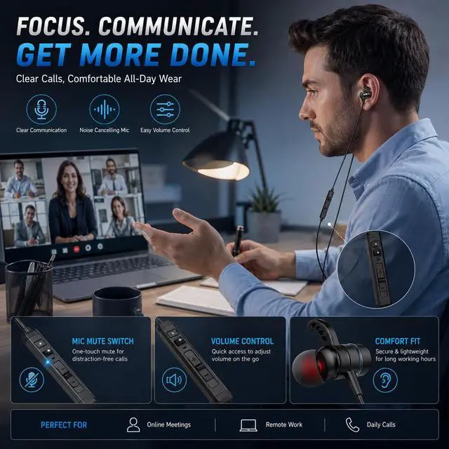 Alt view image 7 of 7 - SoundMaster Pro V1 - Gaming Earphones with Dual Audio Drivers,Battle Buds,in-Line Mic with Mute and Volume Control, Compatible with Xbox Series,Xbox One,PS5,PS4,Switch,Pc with 3.5mm Aux