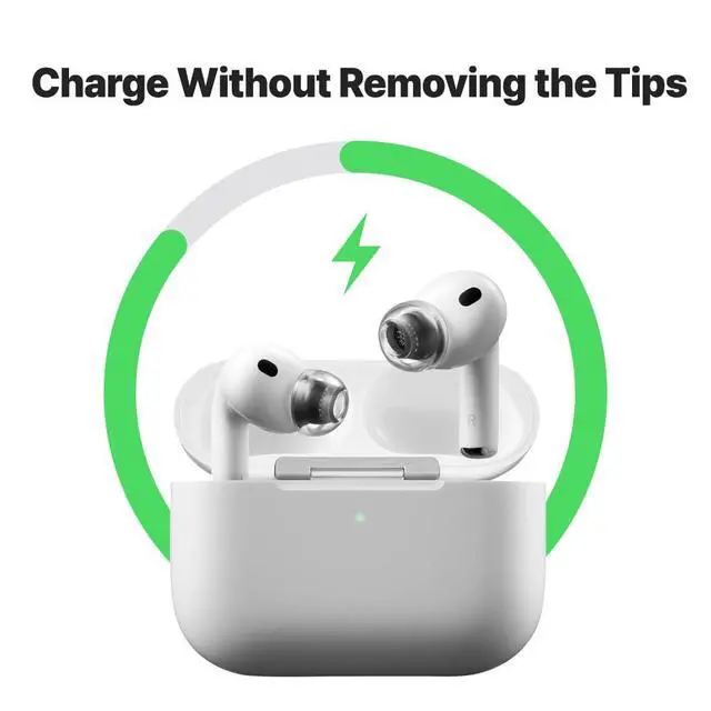 Alt view image 5 of 7 - Crystal AirPods Pro 3 Ear Tips, Secure-Fit Silicone Replacement Tips | Grippy Surface for Active Lifestyle, Hypoallergenic Silicone, Compatible with Airpods Pro 3