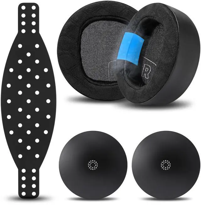 Main image of Mod Kit Maxwell 2 - Earpads, Headband & Side Plates for Audeze Maxwell 2 | Made by Wicked Cushions | Extra Wide Silicone Headband, Magnetic Plates & Gel Earpads | For Maxwell 2 & 2ANC | Black