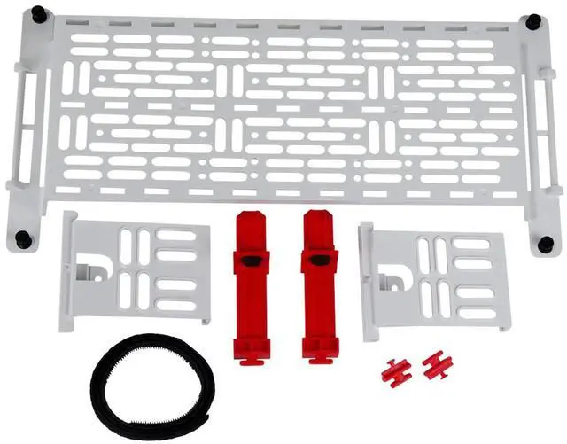Main image of OnQ5-Inch Mounting Plate for Enclosures Customizable Accessory for Media Panels, Structured Wiring, and Home Networking - 5" Width x 1.5x Depth - Includes Clips & Cable Mangement - AC1050-EMK
