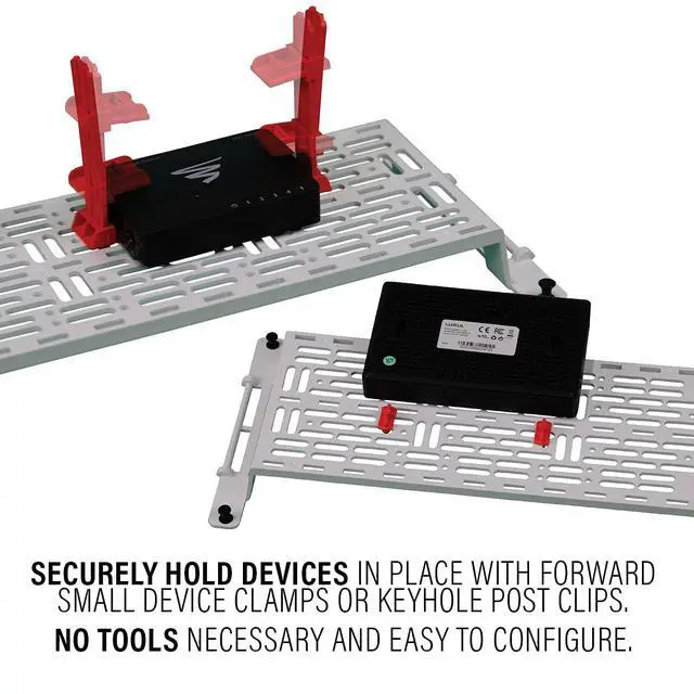 Alt view image 6 of 6 - OnQ5-Inch Mounting Plate for Enclosures Customizable Accessory for Media Panels, Structured Wiring, and Home Networking - 5" Width x 1.5x Depth - Includes Clips & Cable Mangement - AC1050-EMK