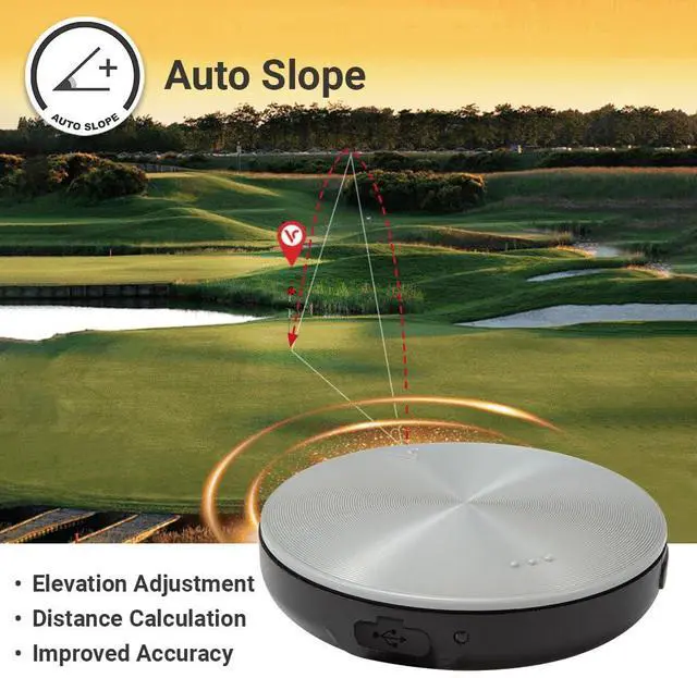 Alt view image 3 of 7 - VC4 Golf GPS Range Finder with Voice Output of Distance, Auto Slope, and Active Green Info on 40,000+ Courses - 8 Hours of Battery Life